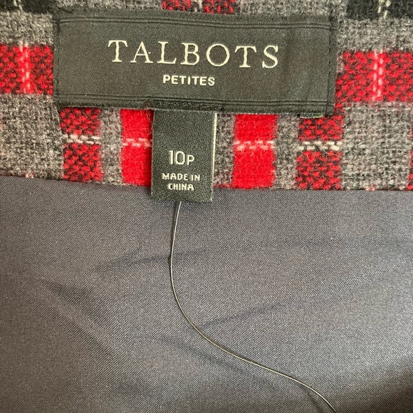 Talbots Wool Blend Geometric Mini Skirt - Picture 5 of 9